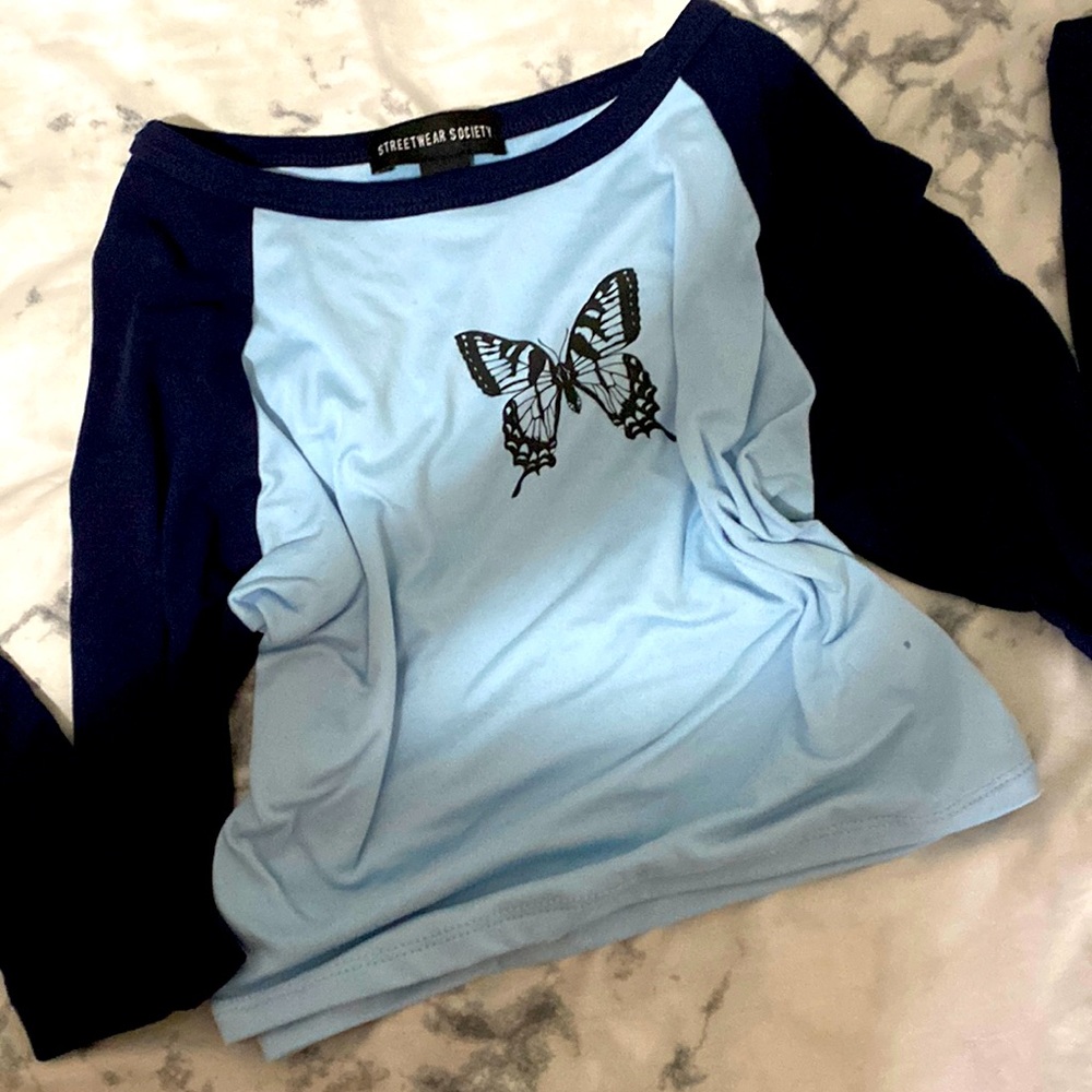 Blue Butterfly Top!